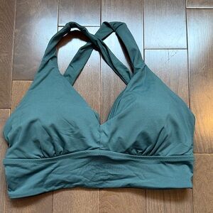 Athleta Green Adjustable Bikini Top NWOT